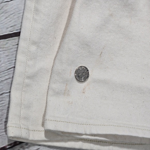 J CREW Slim Wide Leg Cream Cotton Blend Pants Size 37 NWT‎ - Picture 11 of 13